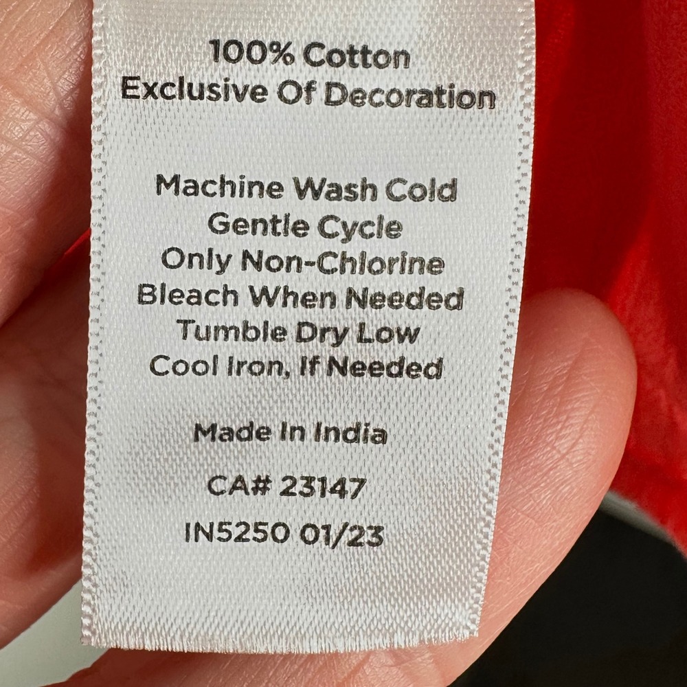 Talbots Petite Coral Embroidered Floral Flutter Sleeve V Neck Top‎ MP - Picture 7 of 7